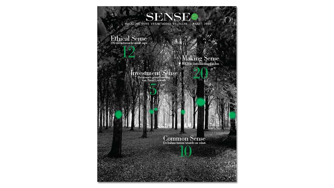 issue 1: cover: making sense