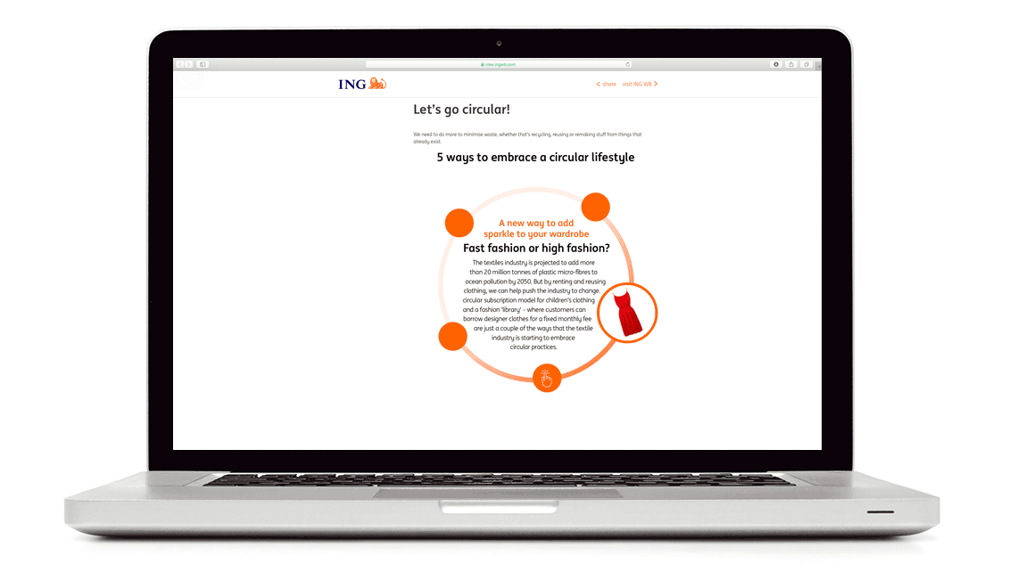 ING interactive infographic: 5 ways to embrace a circular lifestyle